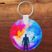 Staan in kleuren sleutelhanger (Achterkant)