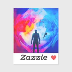 Staan in kleuren sticker