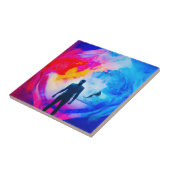 Staan in kleuren tegeltje (Zijkant)