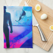 Staan in kleuren theedoek (Quarter Fold)