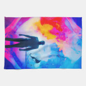 Staan in kleuren theedoek (Horizontaal)