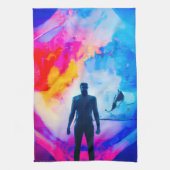 Staan in kleuren theedoek (Verticaal)