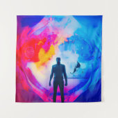 Staan in kleuren wandkleed (Voorkant)