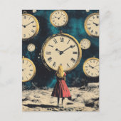 Staan in surrealistische tijd briefkaart (Voorkant)