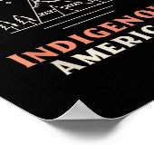Staan met inheemse Amerikanen - Pro-democratie Poster (Hoek)