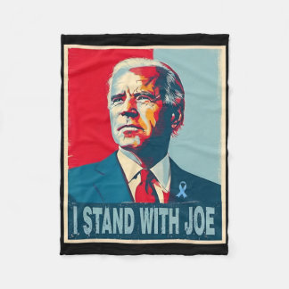 Staan met Joe Support Ribbon Campagne Verklaring Fleece Deken