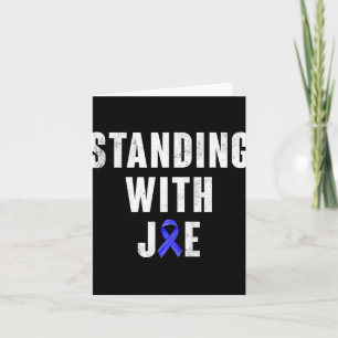 Staan met Joe Support Ribbon Campagne Verklaring Kaart