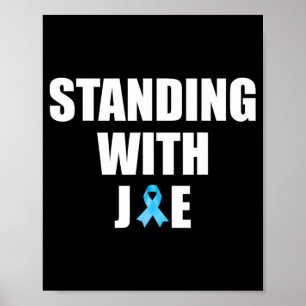 Staan met Joe Support Ribbon Campagne Verklaring Poster