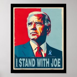 Staan met Joe Support Ribbon Campagne Verklaring Poster