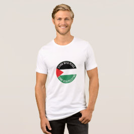 Staan met vrede Staan met Palestina Tri-Blend Shirt