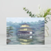 Staan op het Gouden Pavilion - Kyoto, Japan Kaart (Staand voorkant)