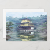 Staan op het Gouden Pavilion - Kyoto, Japan Kaart (Voorkant / Achterkant)