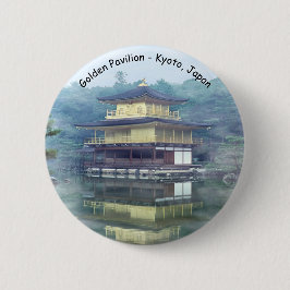 Staan op het Gouden Pavilion - Kyoto, Japan Ronde Button 5,7 Cm