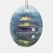 Staan op het gouden paviljoen keramisch ornament (Rechts)