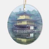 Staan op het gouden paviljoen keramisch ornament (Links)