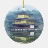 Staan op het gouden paviljoen keramisch ornament (Achterkant)