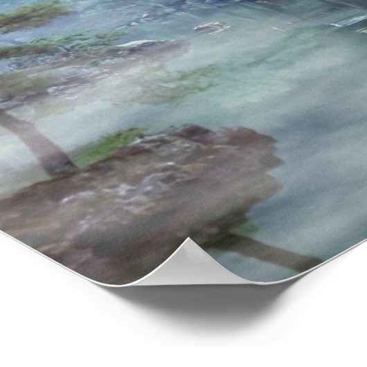 Staan op het gouden paviljoen poster (Hoek)