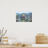 Staan op het gouden paviljoen poster (Keuken)