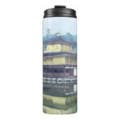 Staan op het gouden paviljoen thermosbeker (Voorkant)