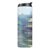 Staan op het gouden paviljoen thermosbeker (Gedraaid links)