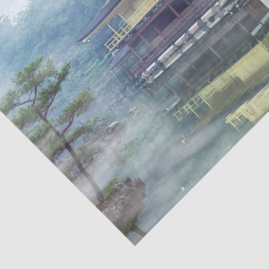 Staan op het gouden paviljoen tissuepapier (Detail)