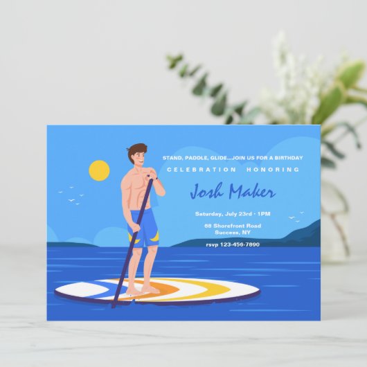 Staan-surfplank Kaart (Staand voorkant)