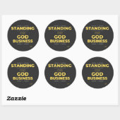 Staan voor Gods zaken Ronde Sticker (Vel)