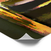 Staanbaan naar een lege kelder poster (Hoek)