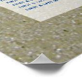 Staanbaardzigerijkaart Poster (Hoek)