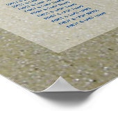 Staanbaardzigerijkaart Poster (Hoek)