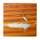 staand blauw herentegel tegeltje (Voorkant)