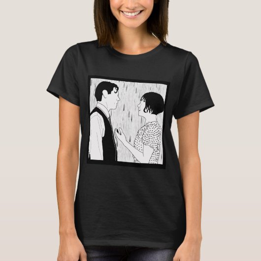 Staand in de regen t-shirt (Voorkant)
