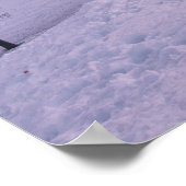 Staand in een winter wonderland poster (Hoek)