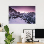 Staand in een winter wonderland poster (Thuiskantoor)
