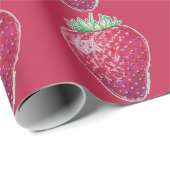 Staande aardbei cadeaupapier (Rol Hoek)
