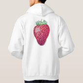 Staande aardbei hoodie (Achterkant)