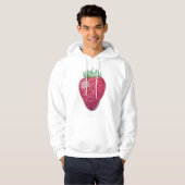 Staande aardbei hoodie (Voorkant volledig)