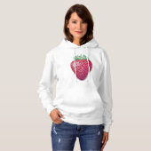 Staande aardbei hoodie (Voorkant volledig)