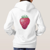 Staande aardbei hoodie (Achterkant)