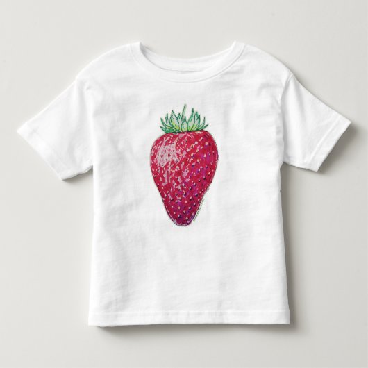 Staande aardbei kinder shirts (Voorkant)