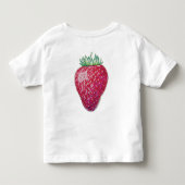 Staande aardbei kinder shirts (Achterkant)