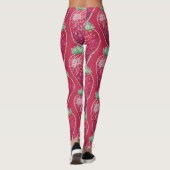 Staande aardbei leggings (Achterkant)