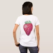 Staande aardbei t-shirt (Achterkant volledig)