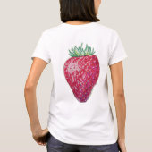 Staande aardbei t-shirt (Achterkant)