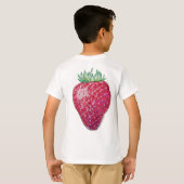 Staande aardbei t-shirt (Achterkant volledig)