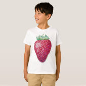 Staande aardbei t-shirt (Voorkant volledig)