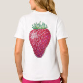 Staande aardbei t-shirt (Achterkant)