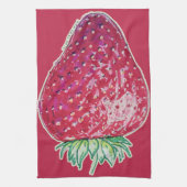 Staande aardbei theedoek (Verticaal)