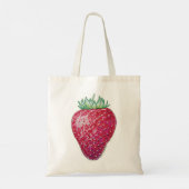 Staande aardbei tote bag (Achterkant)