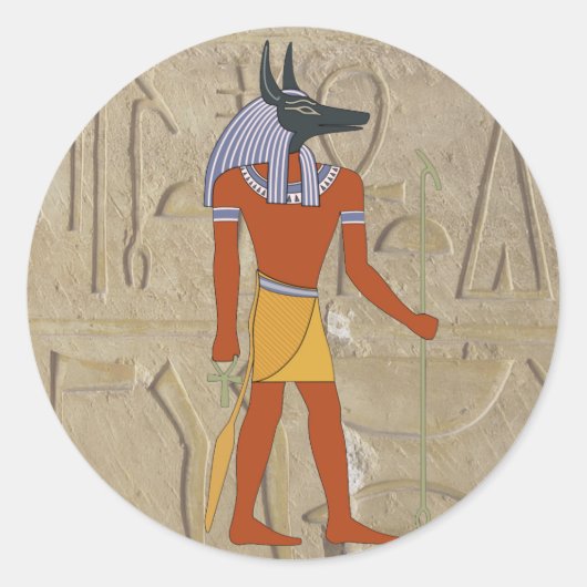 Staande Anubis Sticker (Voorkant)